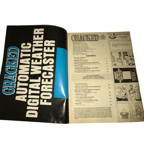 Vintage Cracked Magazine No. 178 July 1981 - Picture 3 of 16